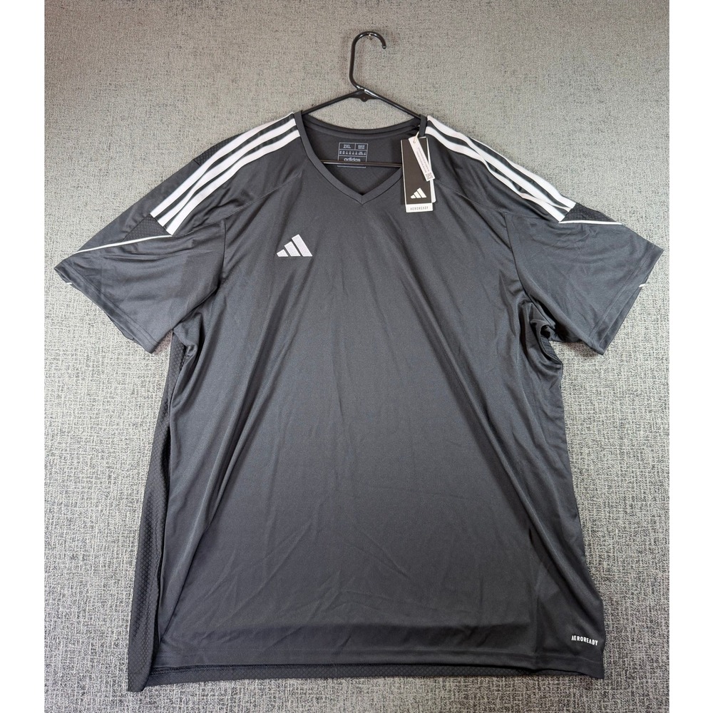 Adidas Tiro 23 Jersey Mens 2XL Black White Soccer Football Shirt HR4607 NEW